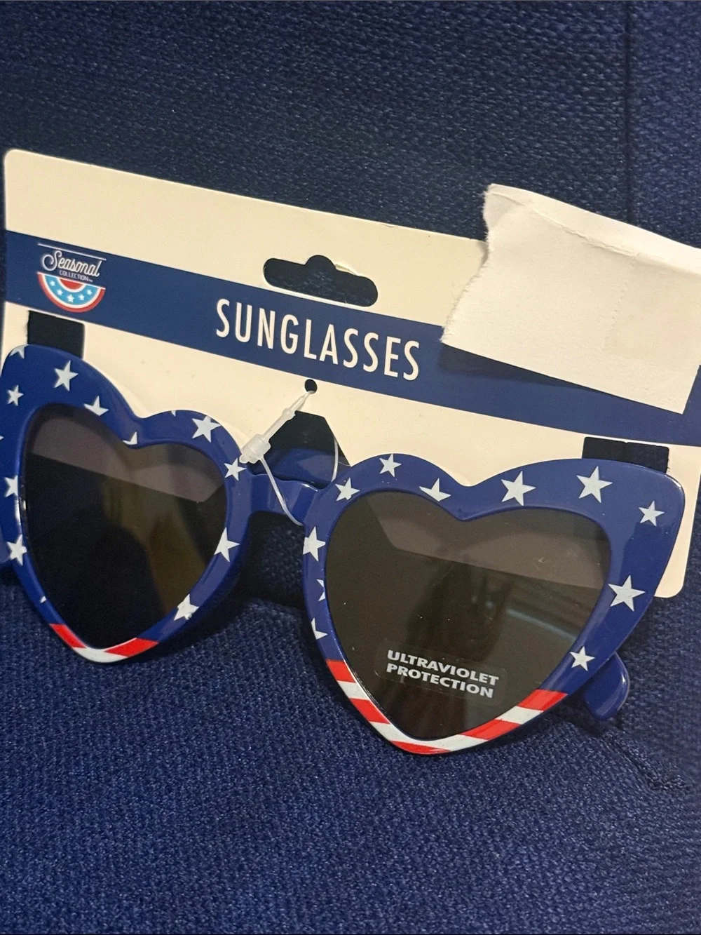 Heart Sunglasses - Blue Stars